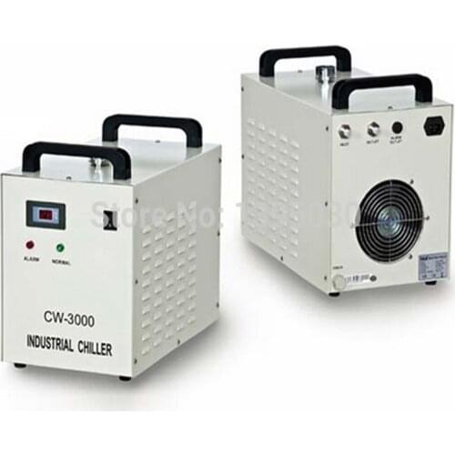 1pc High quality Co2 laser chiller CW-3000AG 220V 50/60HZ for 80W CO2 glass laser tube