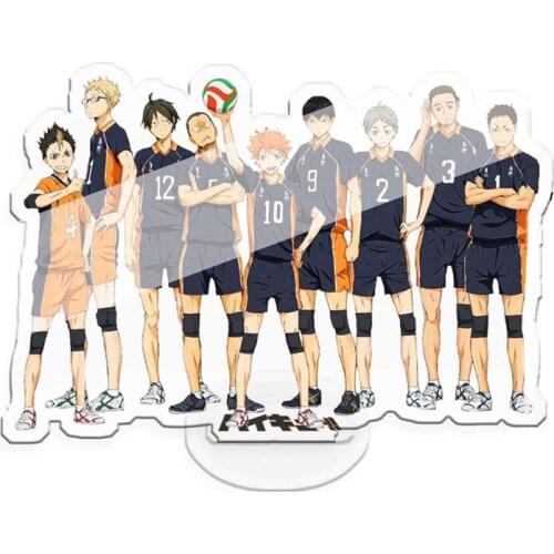 15CM Anime Haikyuu!! Acrylic Stand Volleyball Boys Figure Model Table Plate Action Toys Anime Activities Desk Decor Ornaments