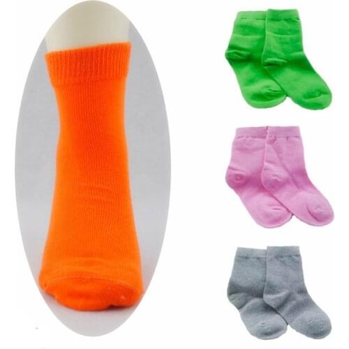 2 Pairs Children Socks Spring&autumn Candy Colors High Quality Cotton Kids Socks 1-9 Year Boys Girls Socks