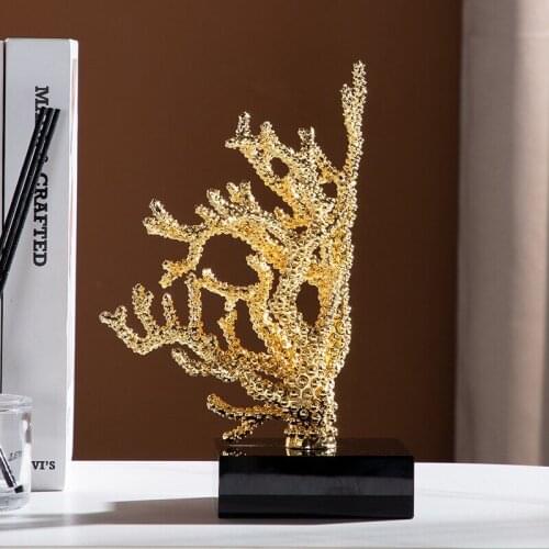 Home accessories Light luxury tabletop ornaments Wine cabinet TV cabinet porch coral crafts Office decor living room decor