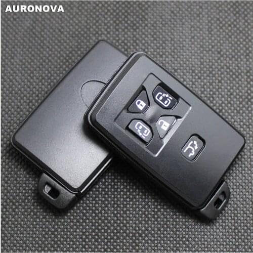 AURONOVA New Replace Keyless Entry Key Shell for Toyota Previa Alphard 5 Buttons Remote Car Key Fob Case With Blade