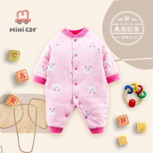 New born babys one-piece Romper babys open file climbing suit
