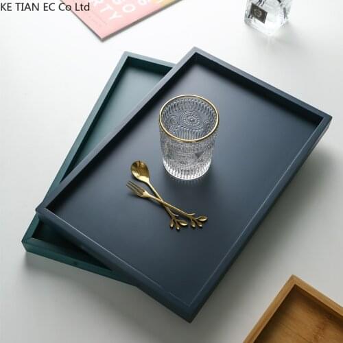 Bamboo Wooden Tray Rectangular Tea Water Tray Food Jewelry Teacup Storage Home Restaurant Fruit Snack Box Jewelry Display Stand