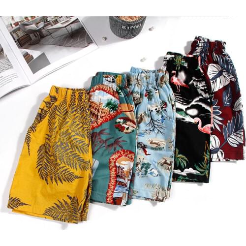 27kids Summer Children Pants Cotton Breathable Beach Shorts Casual Kids Colourful Printing Free shipping