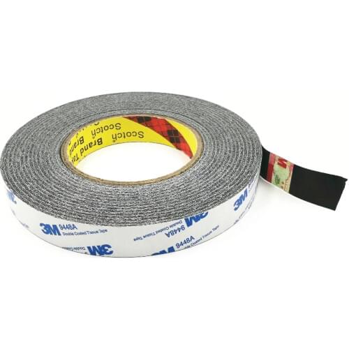 20mm * 50m 3m9448a black double-sided tape ultra-thin mobile phone notebook LCD screen toy car Double Sided Adhesive Tape