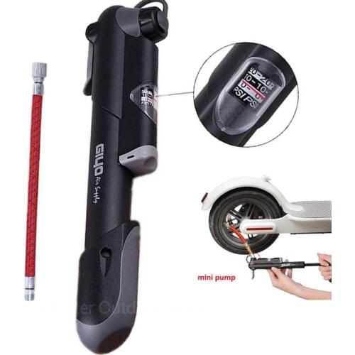 Electric Scooter Portable Tires Pump Air Pump with Extension Tube for Xiaomi Mijia M356/Pro Scooter Ninebot Bike Pump Skateboard