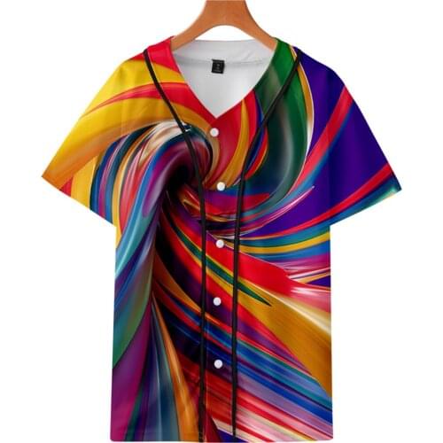 Tie Dye 3D Baseball t shirt men/women Textures Printed tshirt Harajuku Hip Hop t-shirt Streetwear t shirts tops brand clothes