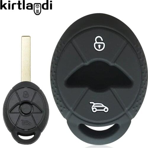 Kirtlandi 3 Button Keyless Remote Car Key Cover Case for BMW MiNi Cooper S R50 R53 2005-2007 Key Holder Car Keychian Case Shell