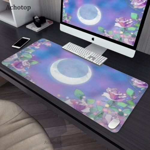 Anime Mousepad Gamer Cute 60x30cm kawaii Large Gaming Mouse Pad Sailor Moon Landscape XL Locking Edge Laptop Notebook Desk Mat