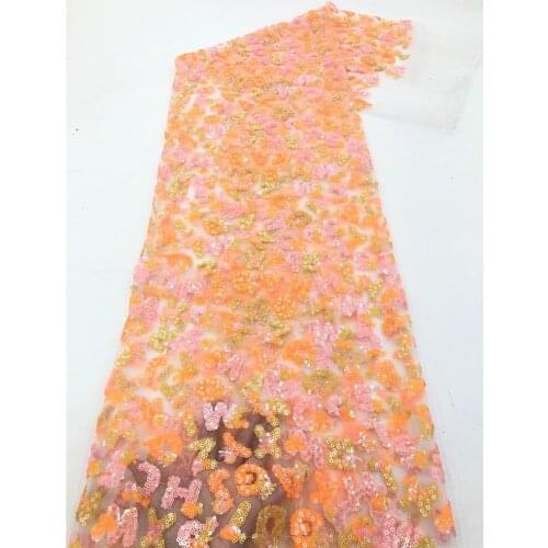 Beautiful English alphabet sequined tulle embroidery, African lace fabric, suitable for ladies dress design fabric