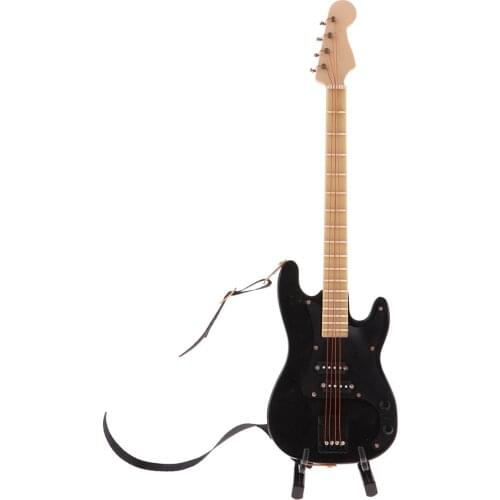 Dolls House Miniature 1/6 Musical Instruments - Electric Bass Guitar Rock