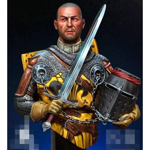 1/12 Resin Model Bust GK Sir William Wallace, Stirling Bridge, 1297 War theme 2 heads Unassembled and unpainted kit