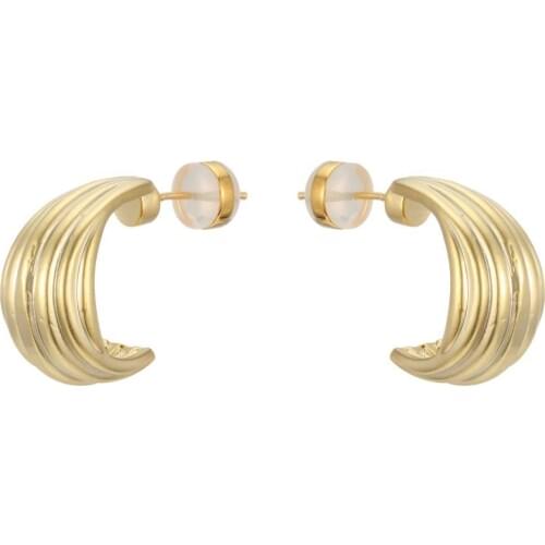 KIVN Earings Fashion Jewelry Female Gold Geometric Hoop Earrings Wedding Bridal Earrings for Women Accessories Anniversary Gifts