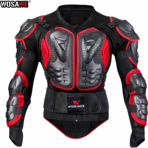 WOSAWE Motorcycle Armor Jacket Men Full Motorcycle Body Armor Motocross Racing Jacket Protective Armor Protective Gear