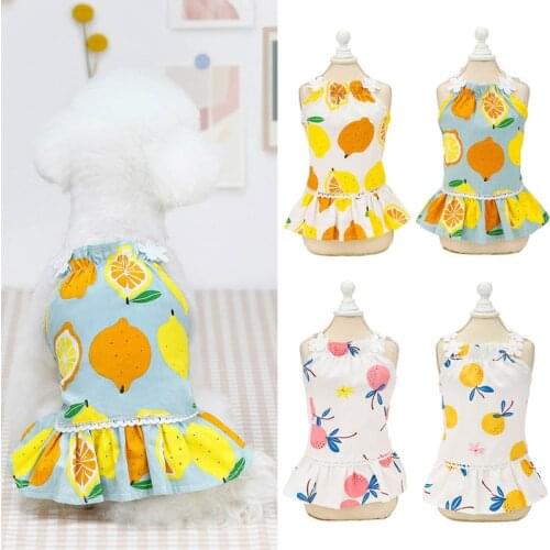 Pawstrip Pet Dog Dress Summer Dog Clothes Chihuahua Pomeranian Puppy Skirt Clothing Princess Pet Dresses For Dogs S-2XL