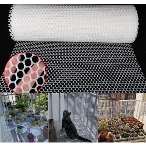 Plastic Kids Safety Net Pet Dog Cat Balcony Railing 0.6/0.8mm x 1m Stairs Protection Net Baby Fence Safety Netting