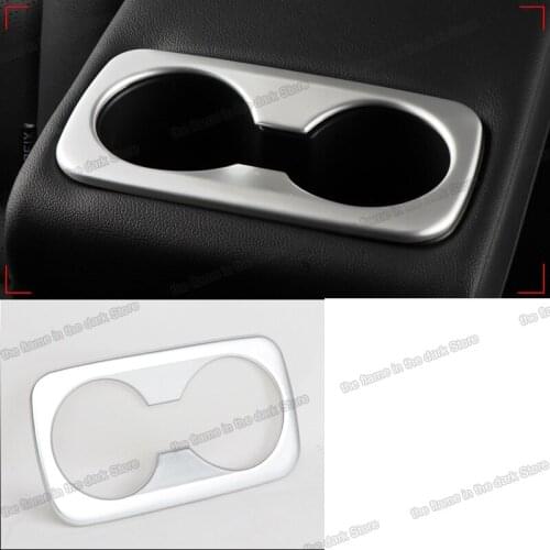Lsrtw2017 car armrest water holder cup frame trims for kia sportage ql 4 2016 2017 2018 2019 2020 accessories gt line chrome