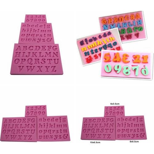 3Pcs New Letter Mold Alphabet & Number Silicone Molds Initial Mold Large Clear Resin Mold Epoxy Resin Craft Supplies Hot Sale