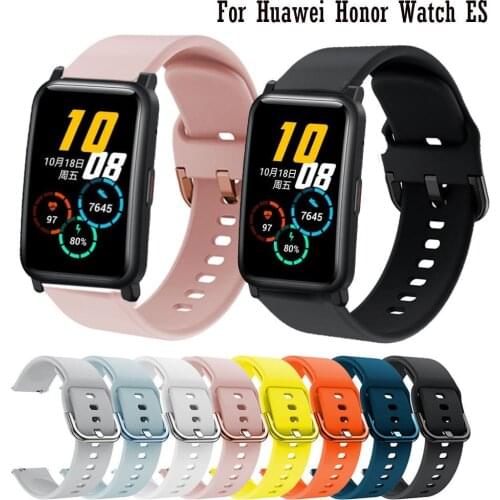 Soft Silicone 20mm WatchBand Strap for Huawei Honor Watch ES Original Smartwatch Bracelet Wristband Correa Watchstrap Waterproof