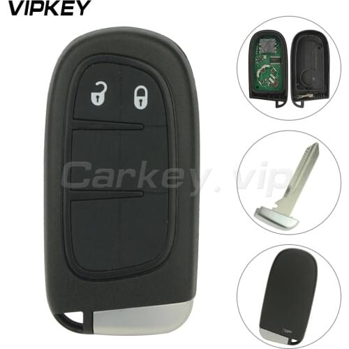Remotekey GQ4-54T smart car remote key for Dodge Chrysler Jeep Cherokee 2014 2015 2016 2017 2 Button 434MHz keyless car key