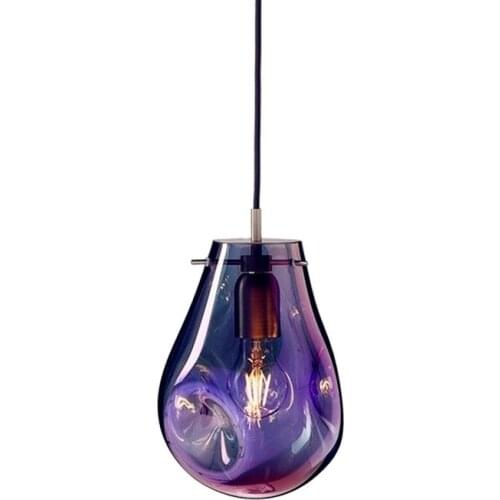 LED pendant lights 90-260V E27 Colorful Glass Hanging Lamp living Indoor lighting baby room decoration led lights for bedroom
