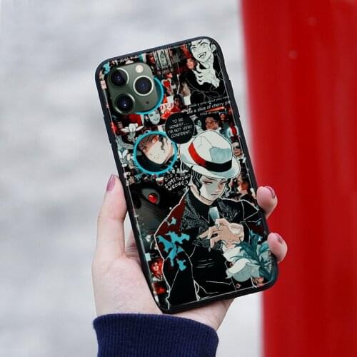 Muzan Kibutsuji anime Phone case cover shell For iPhone SE 6s 7 8 Plus X XR XS 11 Pro Max Samsung S Note 10 20 Plus ultra