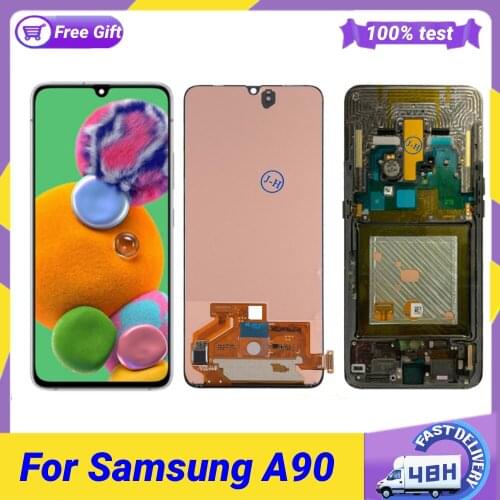 6.7" For Samsung Galaxy A90 Lcd Display Cell Phone Touch Screen Digitizer Assembly Parts For Samsung A90 With Frame