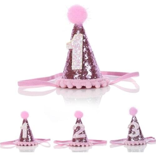 1pc Dog Birthday Hat Decor Shiny Dog Hat Pet Headband Pet Headwear For Dogs Cats Hair Accessories For Birthday Party