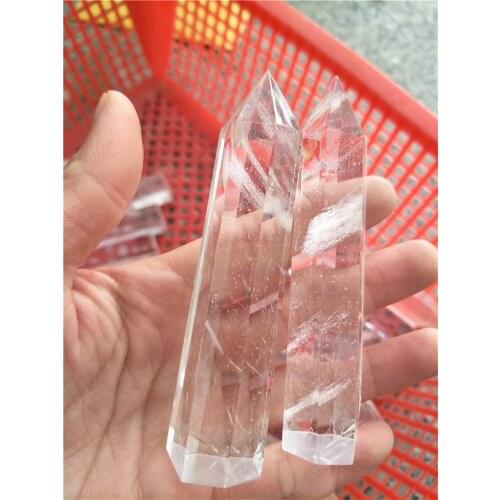 2pcs hot sale clear melting quartz wand white quartz melting stone point healing
