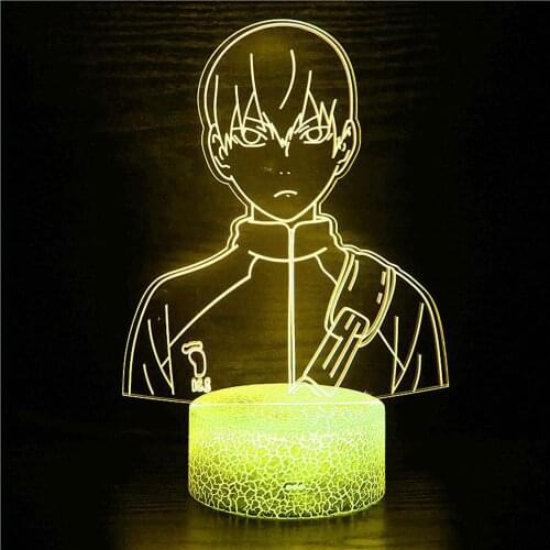 Haikyuu kageyama tobio 3D Led ANIME LAMP small night light color changing light bedroom desktop toy decoration Christmas gift