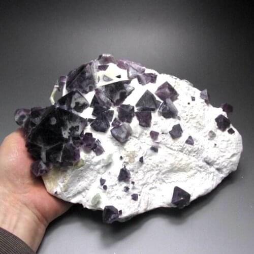 4450g Museum Grade Purple-Green Fluorite Cluster on Matrix - crystals and stones healing Mineral specimen Home Decor feng shui