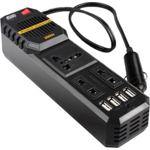 200W Mini Car Vehicle Inverter DC 12V to AC 220V USB Output High-power Power Inverter Small Car Special Edition