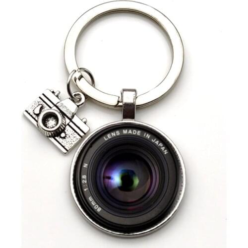 Popular Keychain Camera Pendant with SLR Lens Photographer SLR Enthusiast Keychain Personality Jewelry Gift Between Friends
