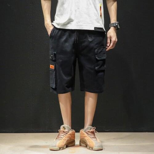 2020 Mens Military Cargo Brand New Black Camouflage Tactical Shorts Men Cotton Loose Work Knee Length Sweatpant 5XL K1962