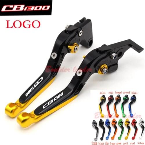 Black +Titanium 13 Colors CNC Adjustable Extendable Motorcycle Brake Clutch Levers For Honda CB1300 2008-2012 2009 2010 2011