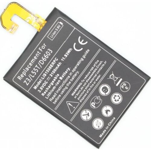 ITopZea 5x3100mAh LIS1558ERPC Replacement Battery for Sony Xperia Z3 L55T L55U D6653 D6603 D6633 D5803 D5833 D6616 D6708