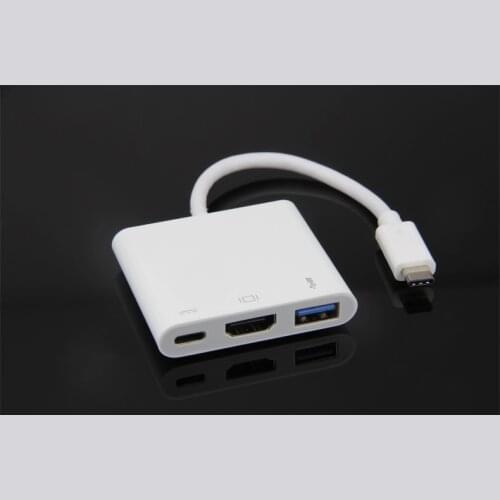 Type-C turn usb3.0 + hdmi converter charging expansion interface cable