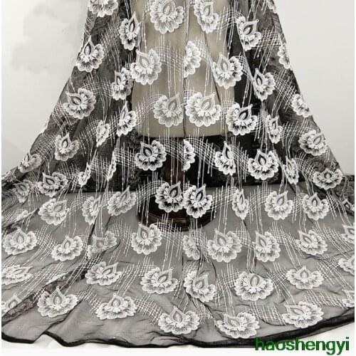 Fashionable womens wedding dress accessories, embroidered nylon
