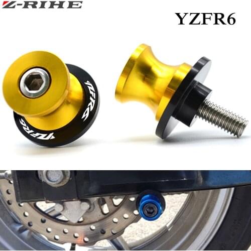 M6 Motorcycle accessories Swingarm Spools slider stand screws for yamaha YZF R6 1999 2000 2001 2002 2003 2004 2005 2007 -2016