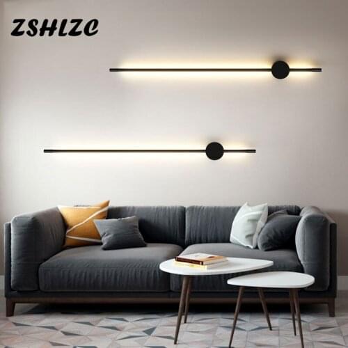 Simple Led Wall Light 110v 220v Modern Sconce Wall Lamp for Living room Bedroom Dining room Kitchen Corridor Bedside Light 120cm