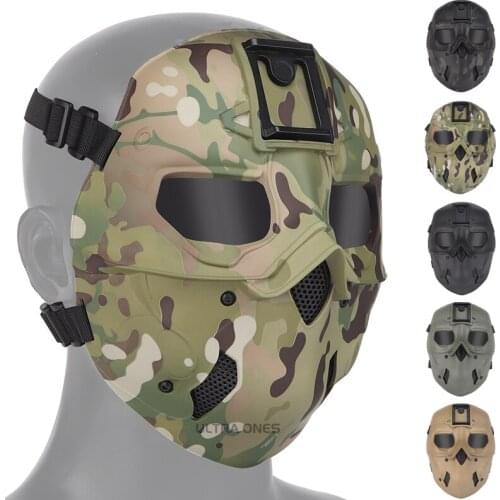 Airsoft Tactical Mask Full Face with Lens Impact Resistant for Paintball BB Hunting CS Game Halloween Cosplay Safety Masks