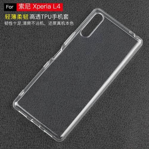 Tpu Soft Clear Phone Case For Sony Xperia L4 Transparent Silicone Back Cover Fundas