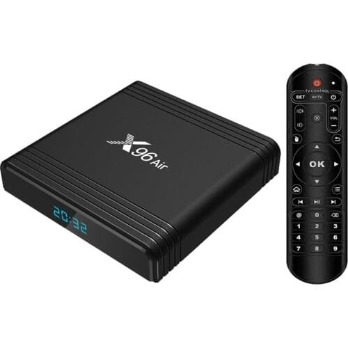 X96Air Set-Top Box S905X3 Quad Core ARM Cortex A53 4G+64G Android 9.0 with BT+2.4G+5G WiFi Network TV Box Player