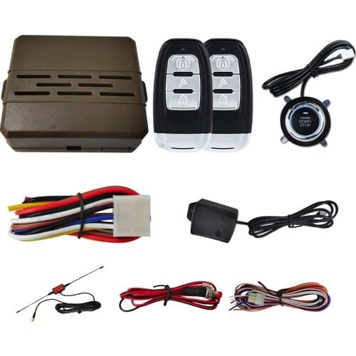 Universal Car SUV Keyless Entry System Engine Start Alarm System Push Onebutton Start System Remote Starter Stop Car Accessories