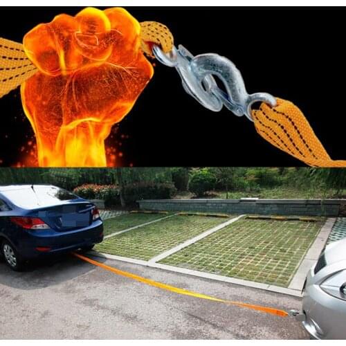 Universal Towing Ropes 3 Tons 3M 5 Tons 4M Car Tow Rope Cable Towing Strap with Hooks Emergency Heavy Duty Car Tool
