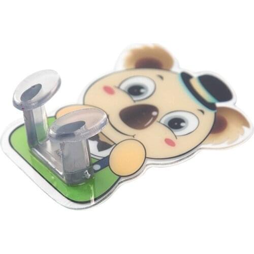 A pack of four!2672 cartoon animal socket hook power cord storage rack creative plug strong adhesive hook