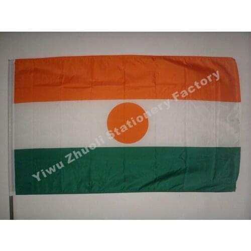 Niger Flag 150X90cm (3x5FT) 115g 100D Polyester Double Stitched High Quality Free Shipping