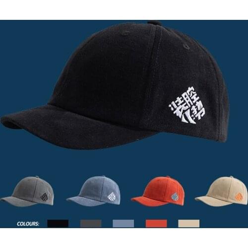 100% Cotton Short Brim Baseball Cap Letters Embroidery Hats for Women Men Outdoor Visor Cap Casual Snapback Hats Gorras