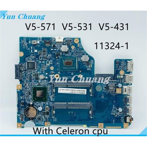 11324-1 48.4VM02.011 motherboard For ACER V5-431 V5-531 V5-571 notebook motherboard Celeron CPU HM70 DDR3 100% test work