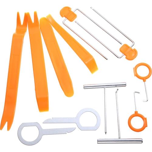 12Pcs Car Disassembly Tool Audio Removal Trim Panel Dashboard Car DVD Player Removal Special Disassembly Tool